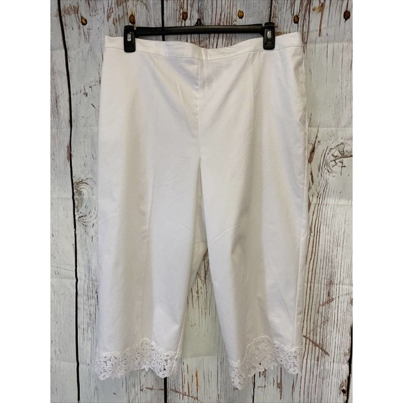 Copied - White Alfred Dunner Women's Pull-on Classic Fit Pants Size 18 - Picture 1 of 6